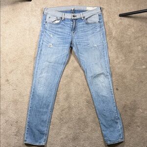 rag & bone Light Blue Straight Leg Jeans